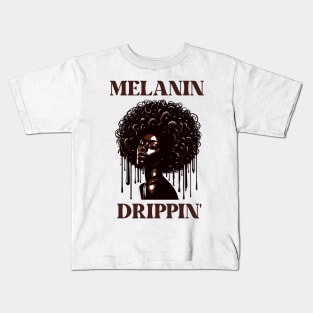 Melanin Drippin' Afrocentric Kids T-Shirt